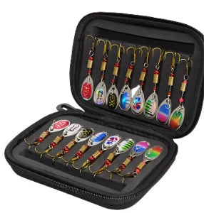 Newest Metal Spoon Spinner Fishing Lure Full 16pcs Set Spoon bait